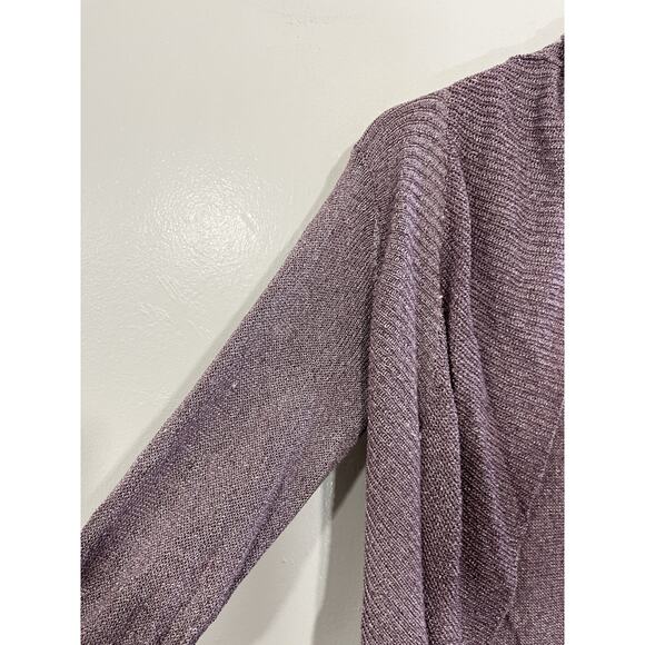 Eileen Fisher Linen Knit Cardigan S Lagom Scandi Minimalist Quiet Luxury Capsule - Picture 4 of 15